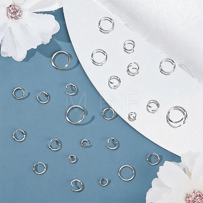 900Pcs 4 Styles 304 Stainless Steel Jump Rings STAS-BBC0010-64S-1