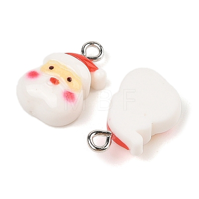 Christmas Theme Opaque Resin Pendants RESI-S08-02I-1