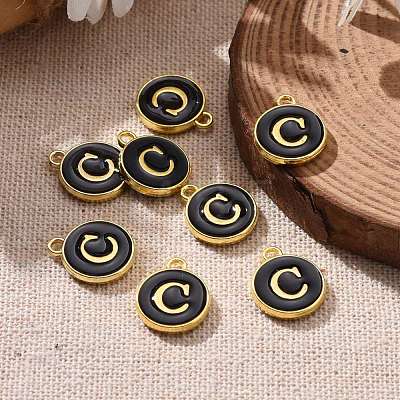 Golden Plated Alloy Charms ENAM-S118-02C-1