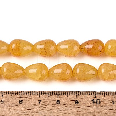 Baking Paint Crackle Glass Beads Strands DGLA-N019-03A-04-1