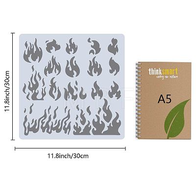 PET Plastic Hollow Out Drawing Painting Stencils Templates DIY-WH0244-292-1