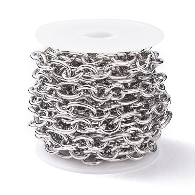 304 Stainless Steel Oval Link Chains CHS-C002-01P-1