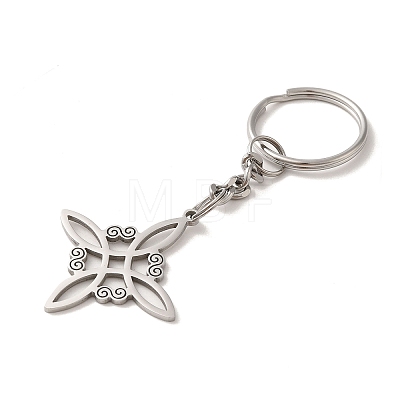 304 Stainless Steel Keychains KEYC-P019-02P-1