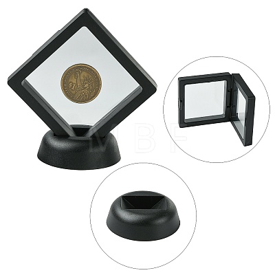 4Pcs 2 Styles Plastic 3D Floating Frame Display Holder ODIS-FS0001-02B-1
