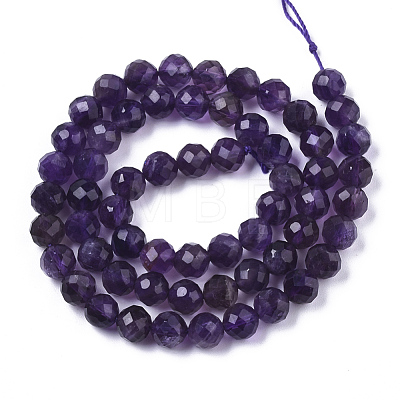 Natural Amethyst Beads Strands G-R465-03C-G-1