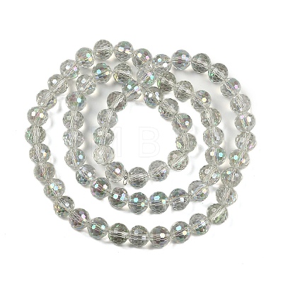 Transparent Electroplate Glass Beads Strands EGLA-N002-31-H04-1