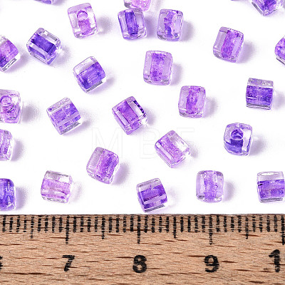 Transparent Inside Colours Glass Seed Beads SEED-T007-11B-1