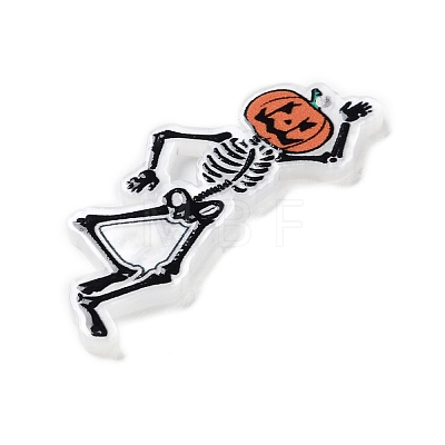 Halloween Theme Opaque Acrylic Pendants SACR-Z006-02B-1