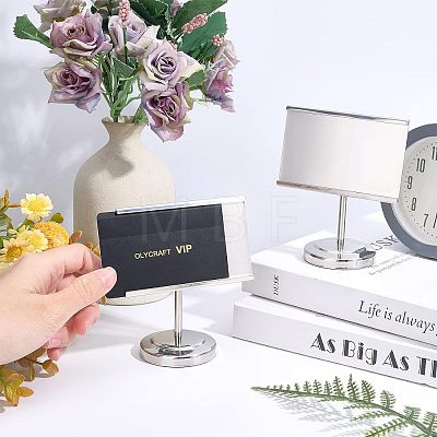 430 Stainless Steel Business Card Holder ODIS-WH0030-02-1