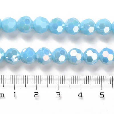 Opaque Glass Beads Stands EGLA-A035-P8mm-B08-1