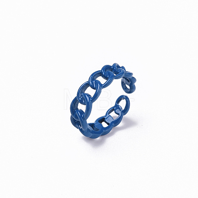 Spray Painted Alloy Cuff Rings RJEW-T011-32A-RS-1