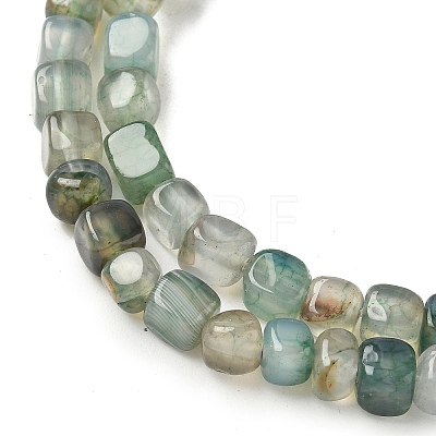 Natural Dragon Veins Agate(Dyed & Heated) Beads Strands G-G177-E11-03-1