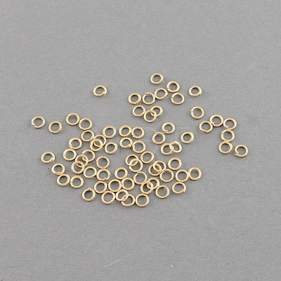 Open Jump Rings Iron Jump Rings IFIN-R189-7x0.7mm-G-1