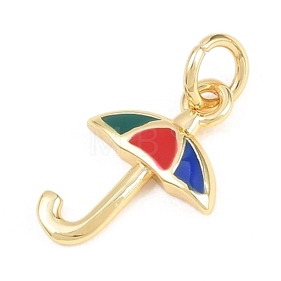 Brass Enamel Pendants KK-H273-21G-1