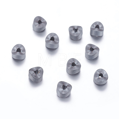 Non-magnetic Synthetic Hematite Beads Strands G-P338-05B-4x2mm-1