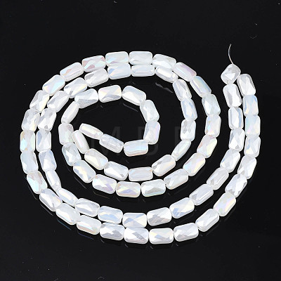 Electroplate Glass Beads Strands EGLA-N002-25-E02-1