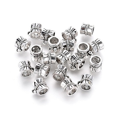 Tibetan Style Alloy Tube Bails LS-TIBE-30047-AS-RS-1