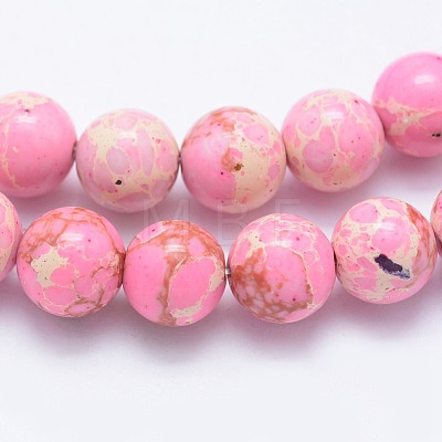 Synthetic Imperial Jasper Beads Strands G-F531-4mm-H01-1