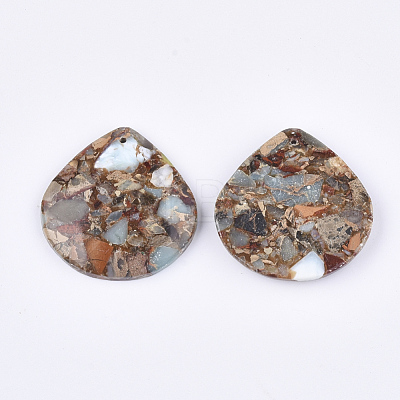 Synthetic Aqua Terra Jasper Pendants G-S329-044-1