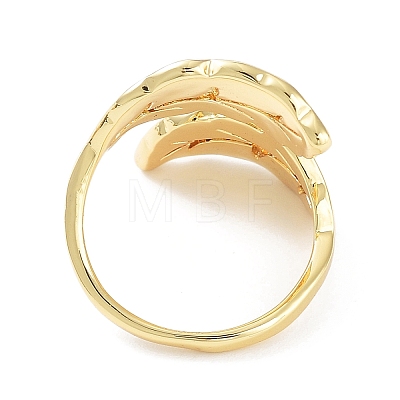 Brass Open Cuff Rings X-RJEW-D016-04G-1