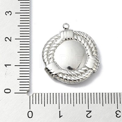 304 Stainless Steel Pendant Cabochon Settings STAS-L022-339P-04-1