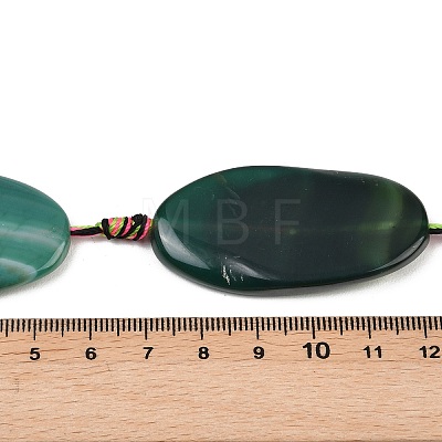 Natural Banded Agate Beads Strands G-F825-H01-02B-1
