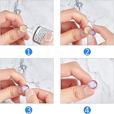 Unicraftale DIY Earring & Finger Ring Making Kits DIY-UN0001-45P-1