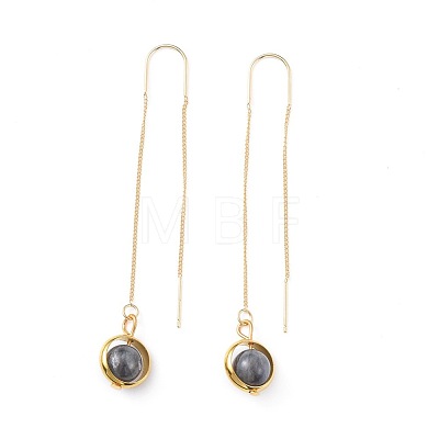 Natural Gemstone Dangle Earrings EJEW-JE03592-1