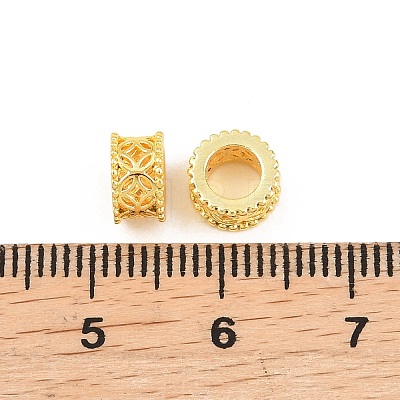 Brass European Beads KK-A292-03A-G-1