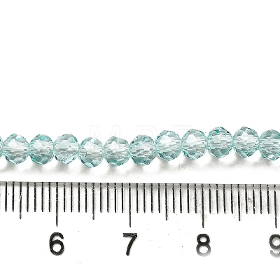 Transparent Baking Paint Glass Beads Strands DGLA-A034-T4mm-D01-1