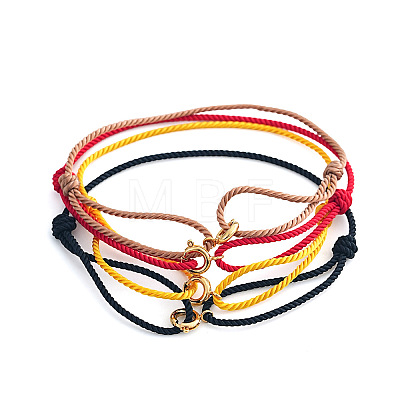 4Pcs Braided Nylon Cord Adjustable Bracelets BH8898-5-1