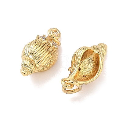 Brass Micro Pave Cubic Zirconia Pendants KK-A291-11I-G-1