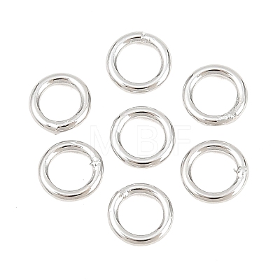 Brass Closed Jump Rings KK-D257-01P-07-1