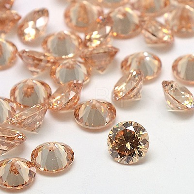 Cubic Zirconia Cabochons ZIRC-M002-4mm-001-1