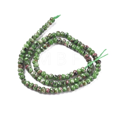 Dyed Natural Malaysia Jade Rondelle Beads Strands G-E316-2x4mm-43-1