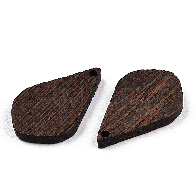 Natural Wenge Wood Pendants WOOD-T023-82-1