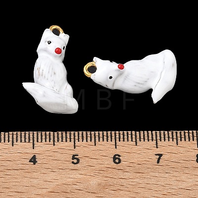 304 Stainless Steel Enamel Pendants STAS-L316-22G-07-1
