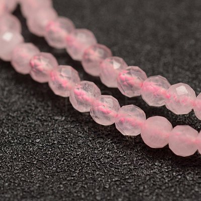 Natural Rose Quartz Beads Strands X-G-F460-35-1