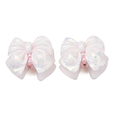 Luminous Opaque Resin & Rhinestone & Polymer Clay Beads RE-CBA1913-02K-1