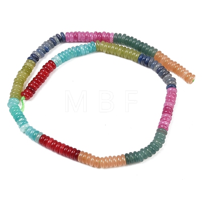 Dyed Natural White Jade Beads Strands G-H333-02G-1