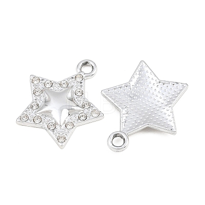 Alloy Rhinestone Pendants RB-CBA332B-03P-1