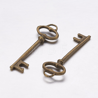 Tibetan Style Alloy Pendants X-TIBEP-14008-AB-FF-1