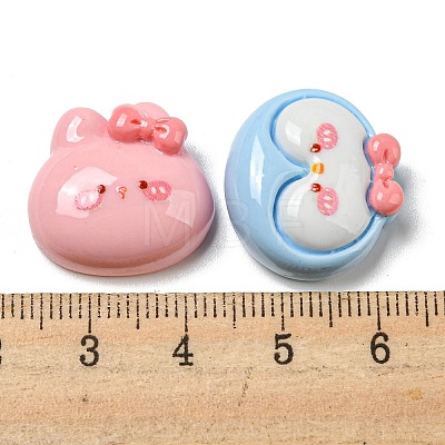 Opaque Resin Decoden Cabochons RESI-F052-B05-1