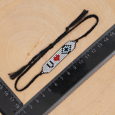 Miyuki Seed Braided Bead Bracelet BJEW-P269-33-1