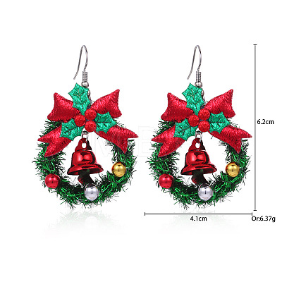 Christmas Alloy Dangle Earrings FS-WGC5D36-02-1