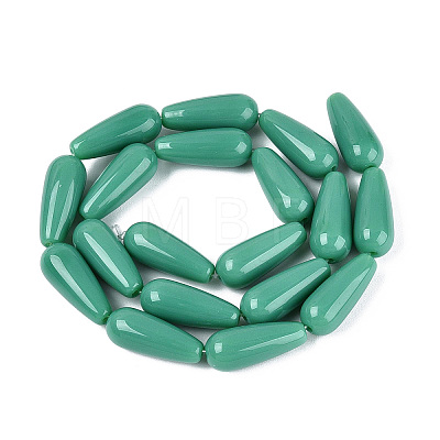 Opaque Glass Beads Strands GLAA-Q113-03A-C03-1