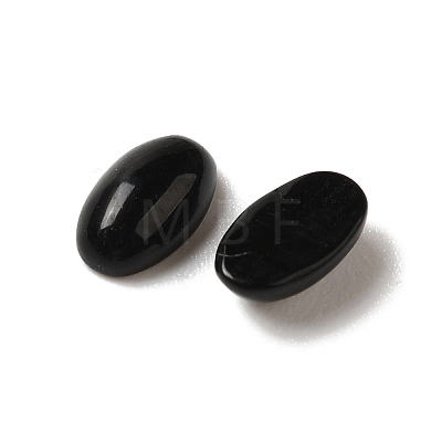 Synthetic Black Stone Cabochons G-F772-01A-09-1