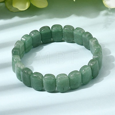 Natural Green Aventurine Beaded Stretch Bracelets for Women Men BJEW-D461-02D-1