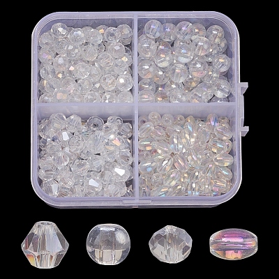 4 Style Electroplate Glass Beads EGLA-YW0001-35-1