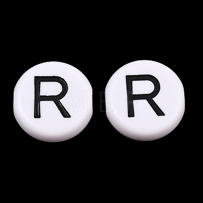 Opaque Acrylic European Beads AC-CBA3BDD-01R-1